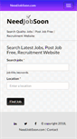 Mobile Screenshot of needjobsoon.com