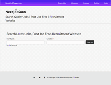 Tablet Screenshot of needjobsoon.com